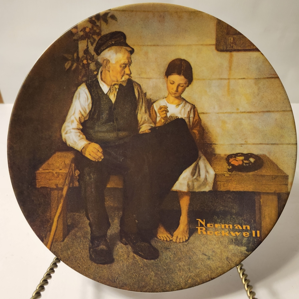Norman Rockwell Decorative Plate,Knowles "The Lighthouse Keeper's Daughter"